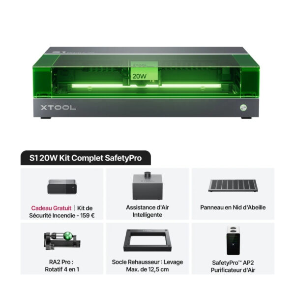 xTool S1 20W - Kit Complet