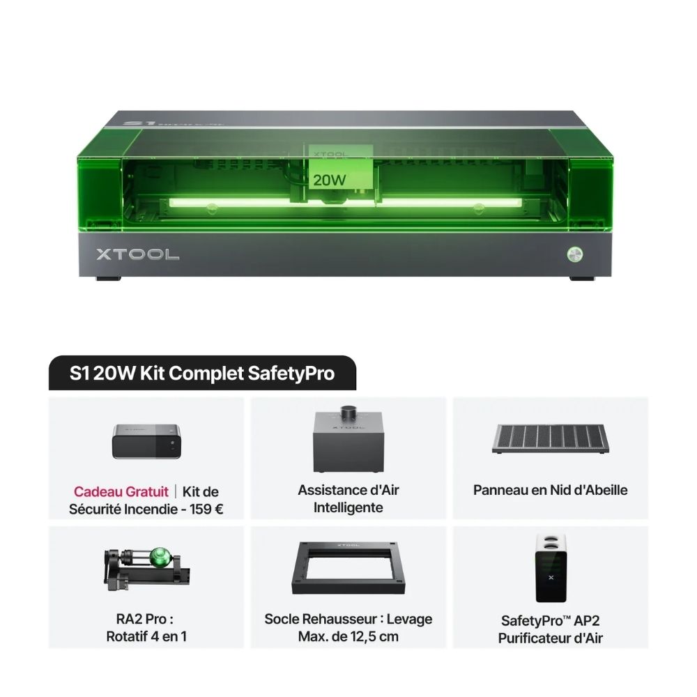 xTool S1 20W - Kit Complet