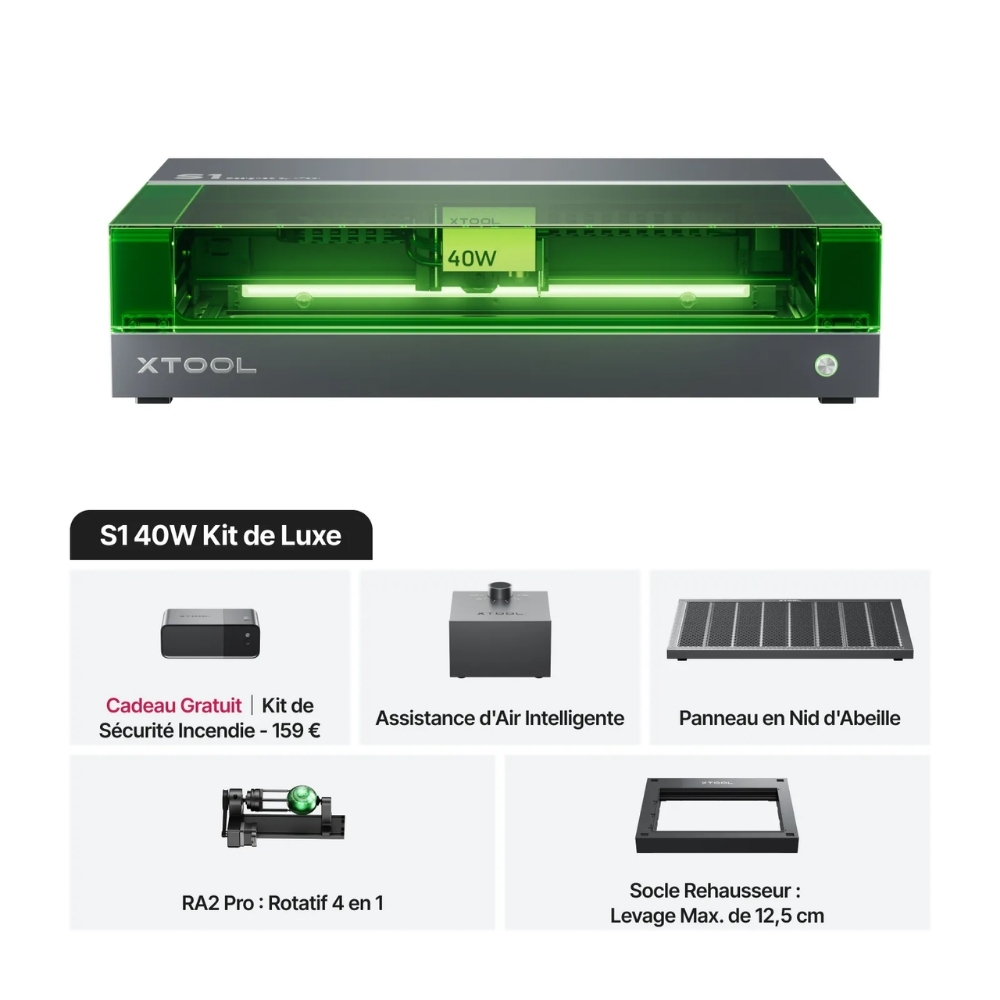 xTool S1 40W - Kit De Luxe