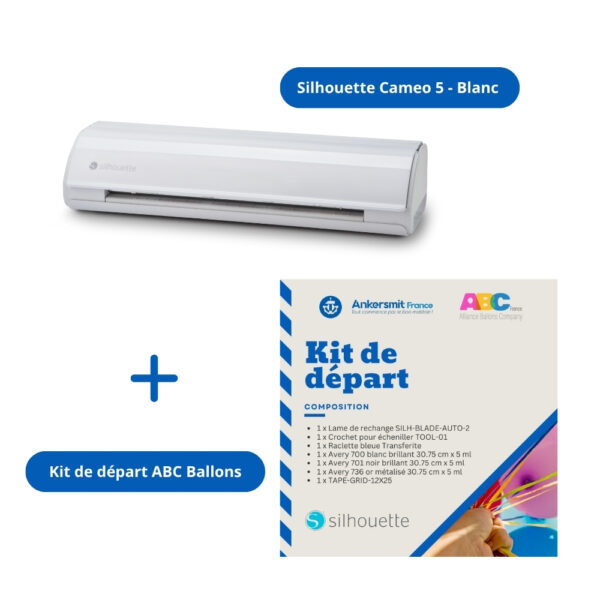 Silhouette Cameo 5 blanc + Kit de départ - ABC Ballons