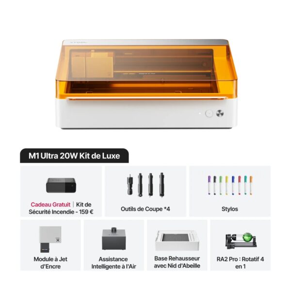 xTool M1 Ultra 20W – Kit De Luxe