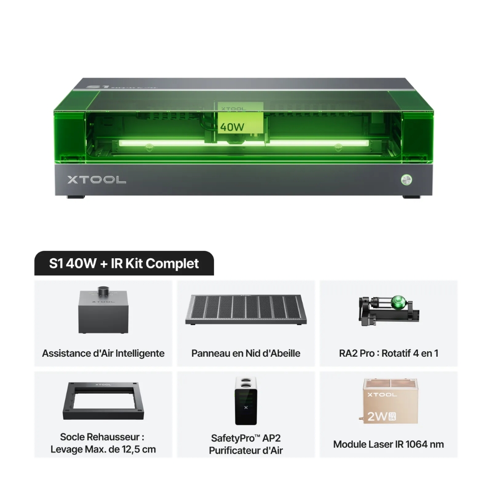 xTool S1 40W - Kit Complet