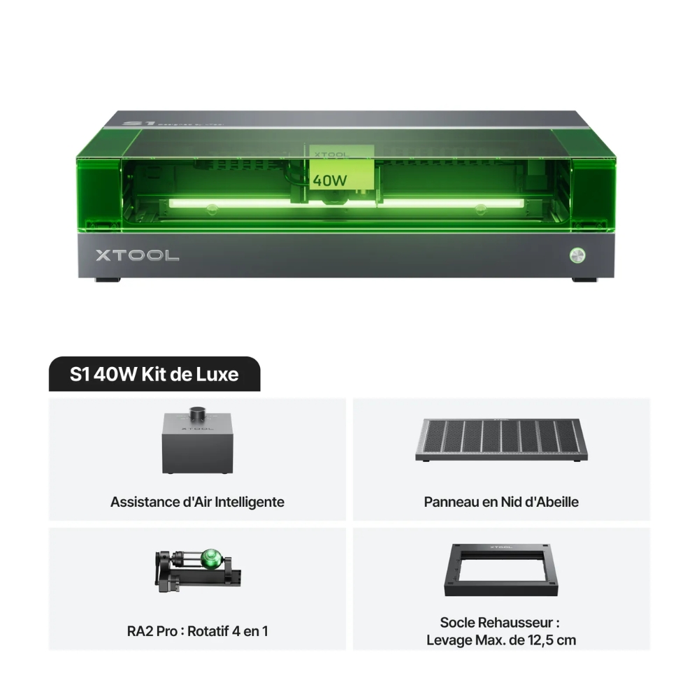 xTool S1 40W - Kit de luxe