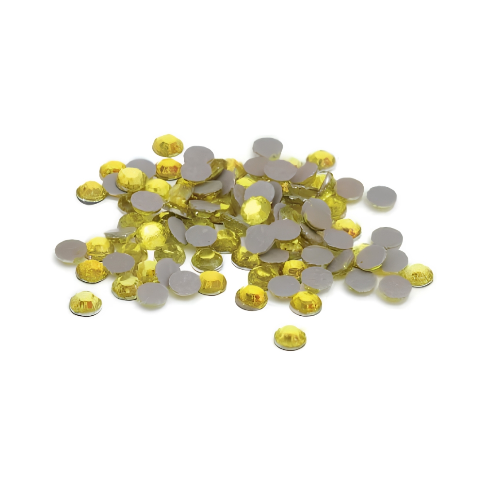 Strass jaune 5mm